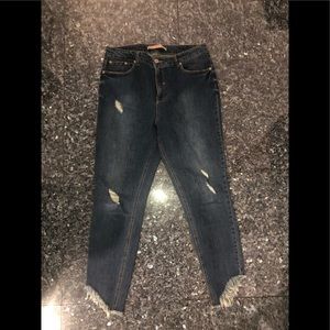 High Waisted Ripped Jeans